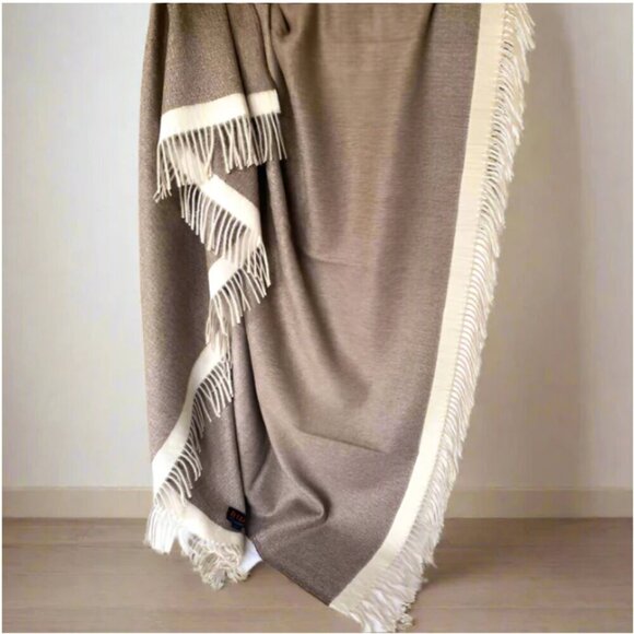 ARTZNL 100% Baby Alpaca ECO Throw Undyed Blanket Large Brown All Season Luxury - Picture 8 of 12